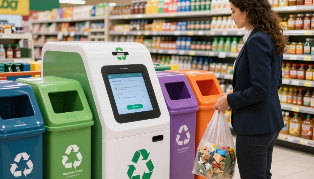 máquina de reciclagem inteligente